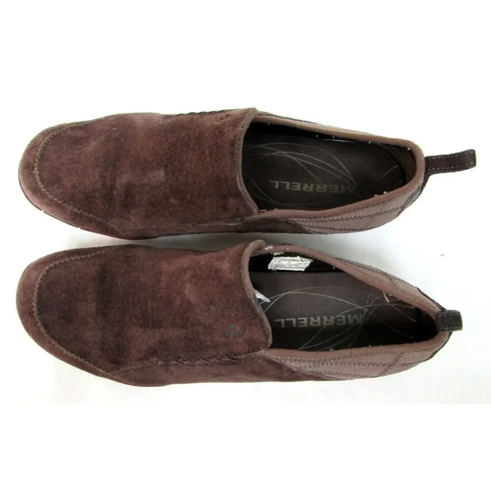 Merrell Bisect Coffee Bean brown loafers comfort flats women's size 9
